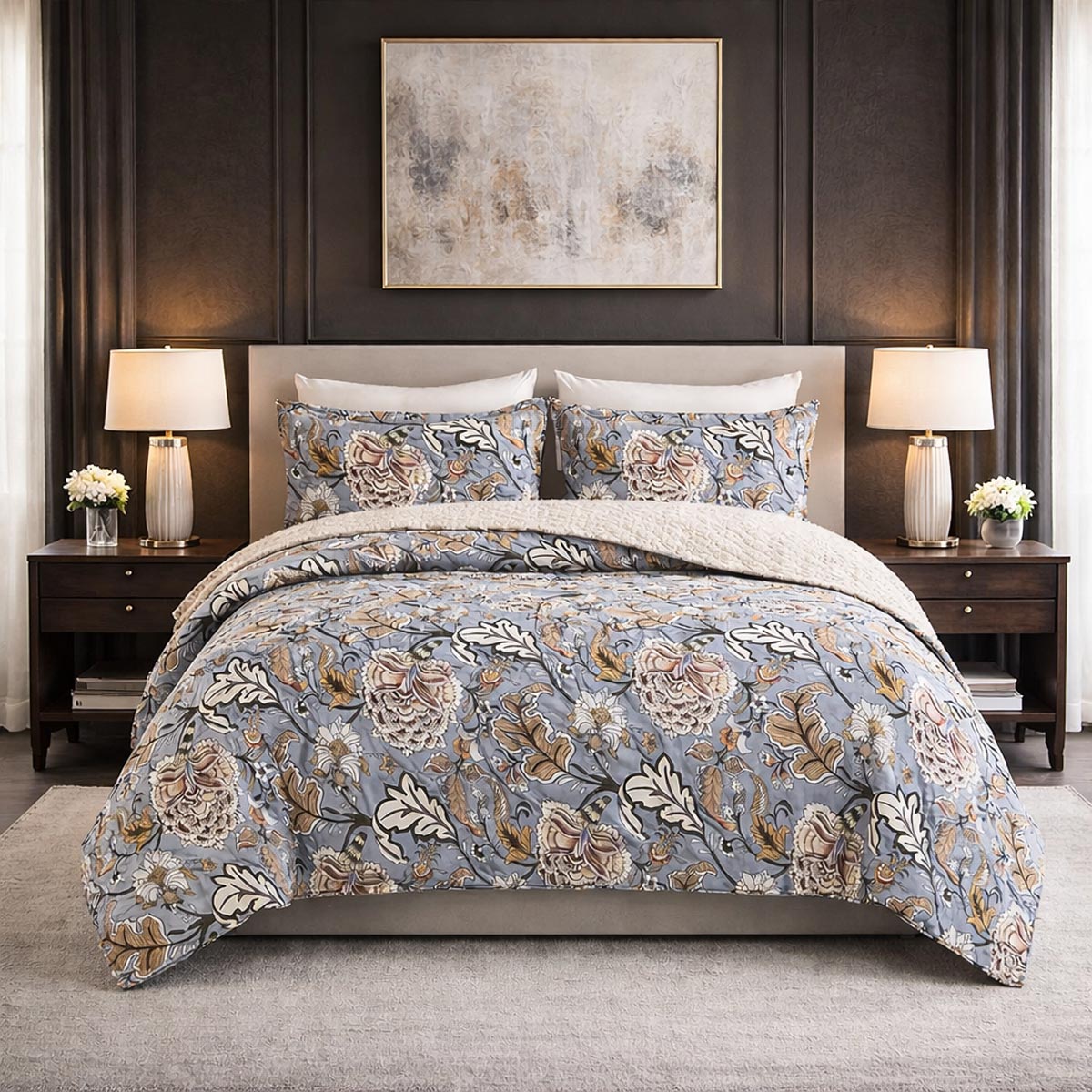 4 Pieces Single Bed Cover Set