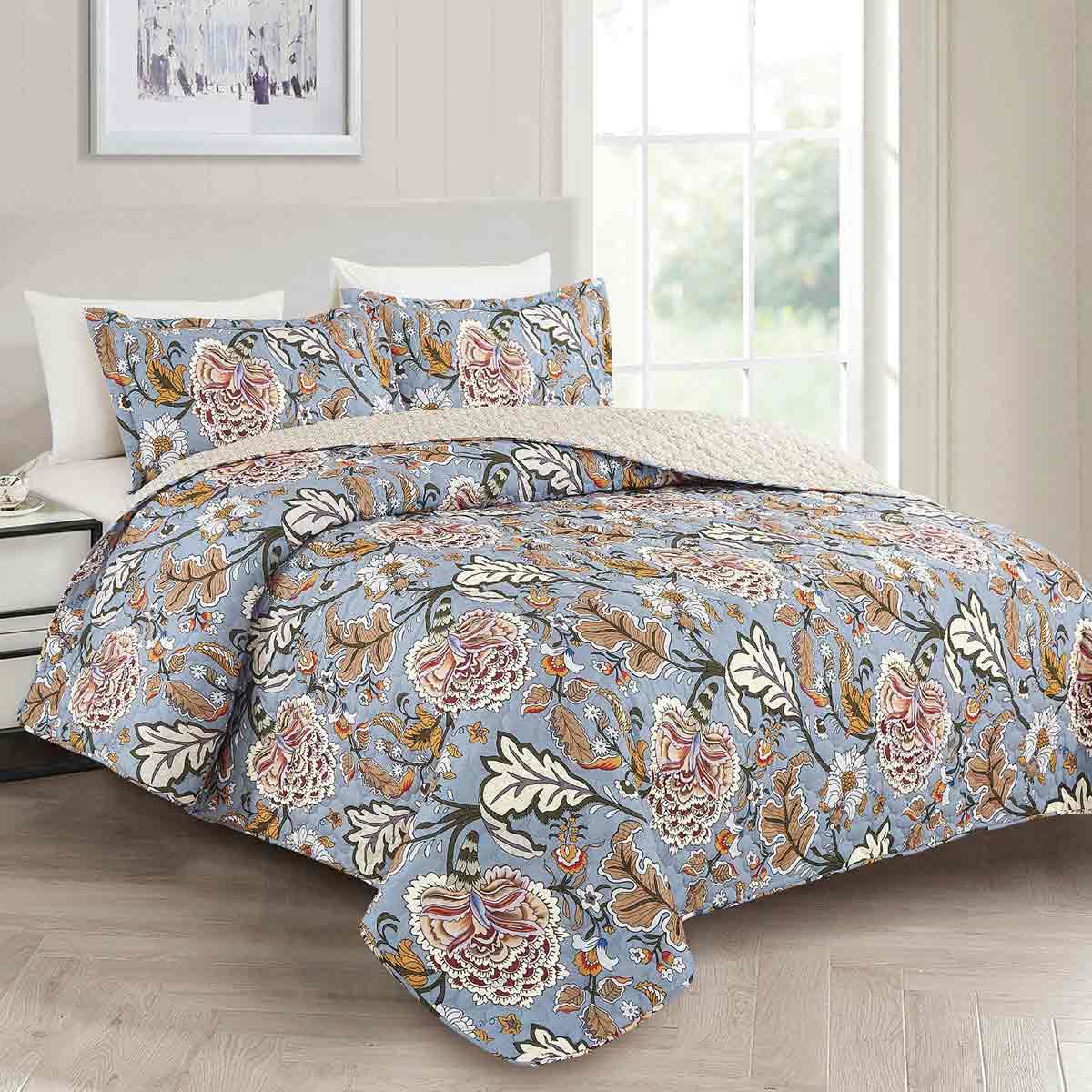 6 Pieces King Size Bed Cover Set