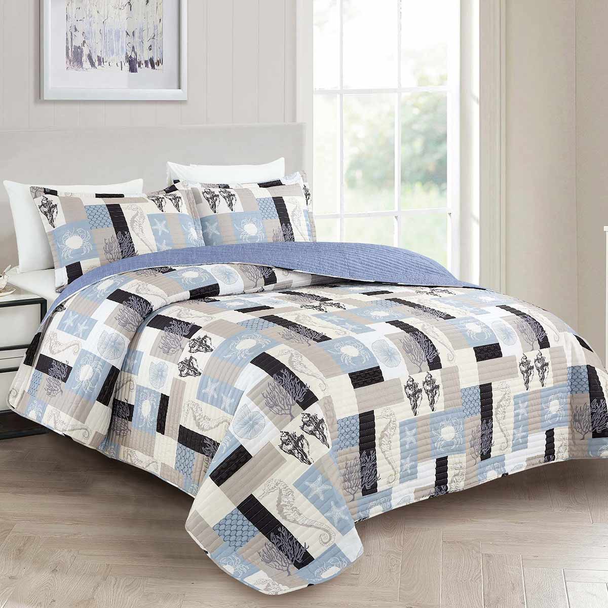 6 Pieces King Size Bed Cover Set