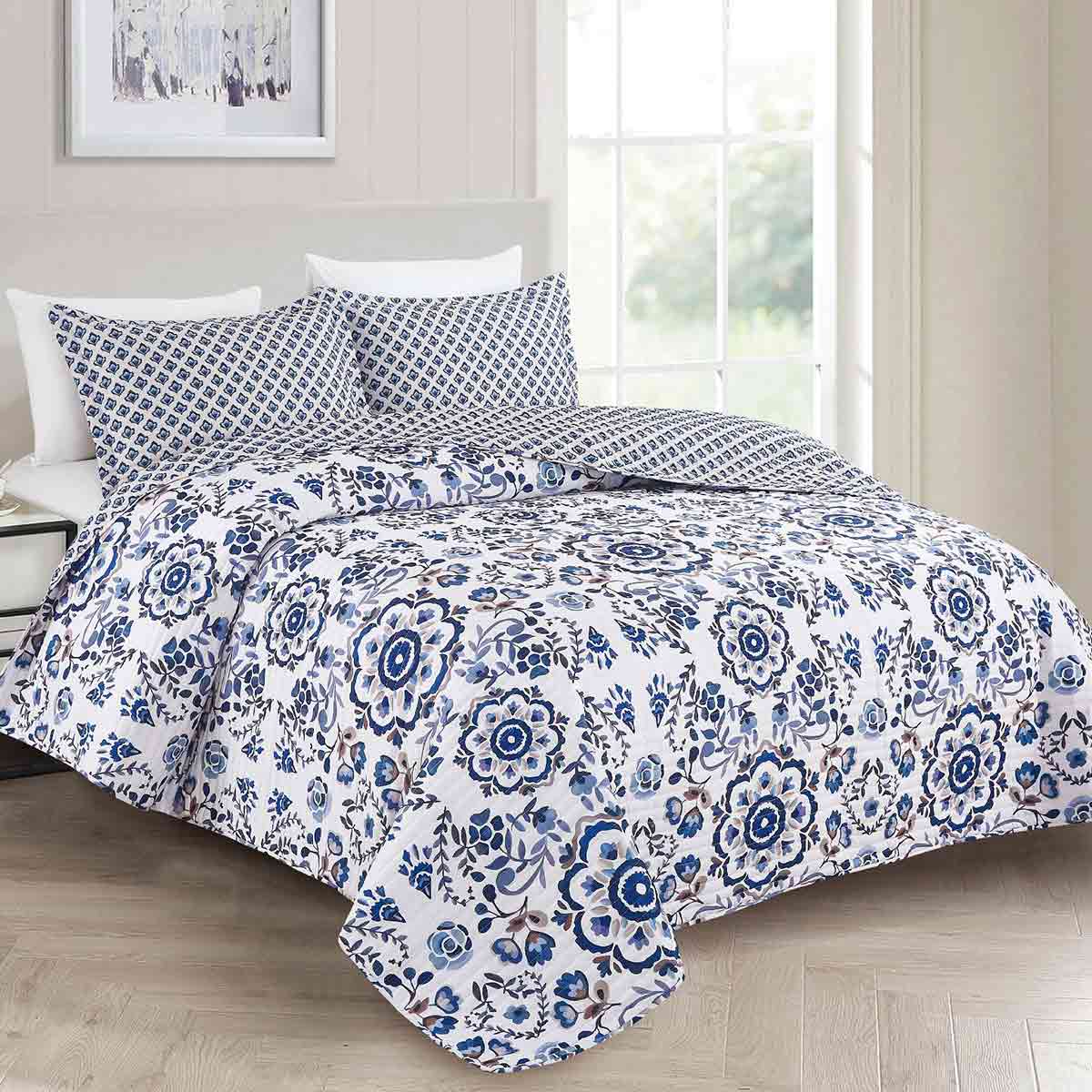 6 Pieces King Size Bed Cover Set