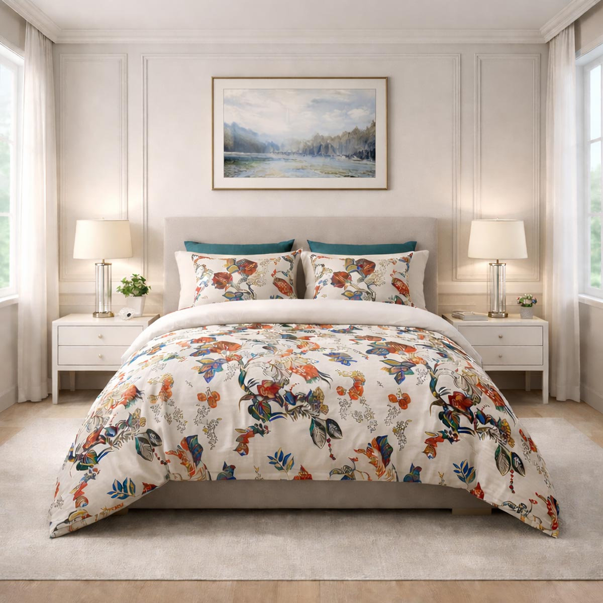 6-Pieces King Size Bed Cover Sets-NT-M28K