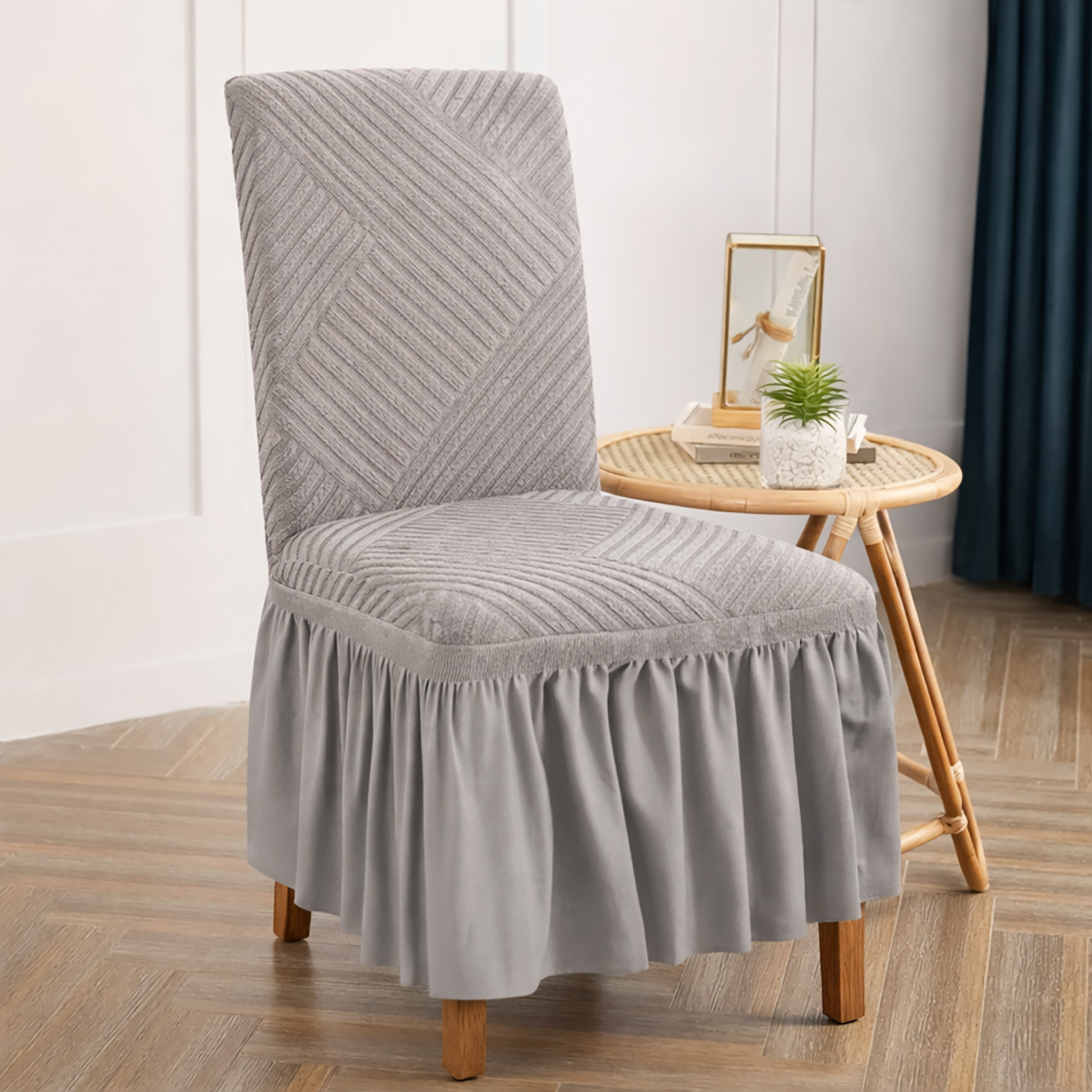 Jaquard Chair Cover 4 Pieces 45X6cm