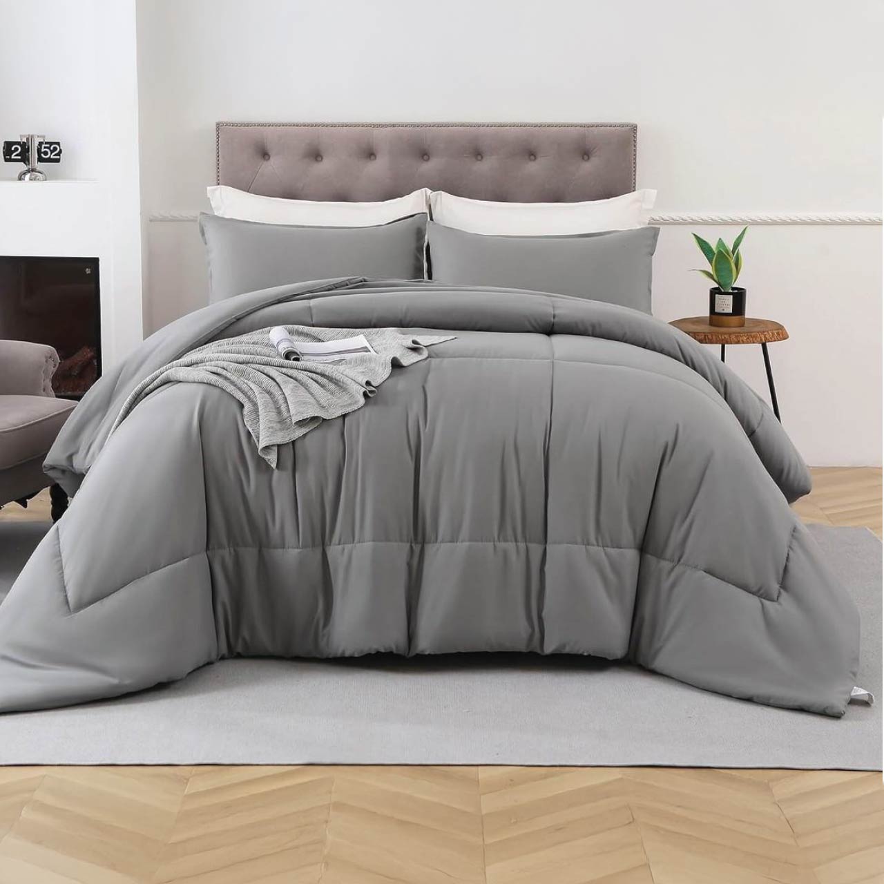 3 Pieces Comforter Set 160x220cm