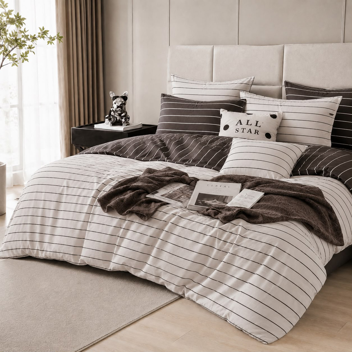 Striped Comforter Set