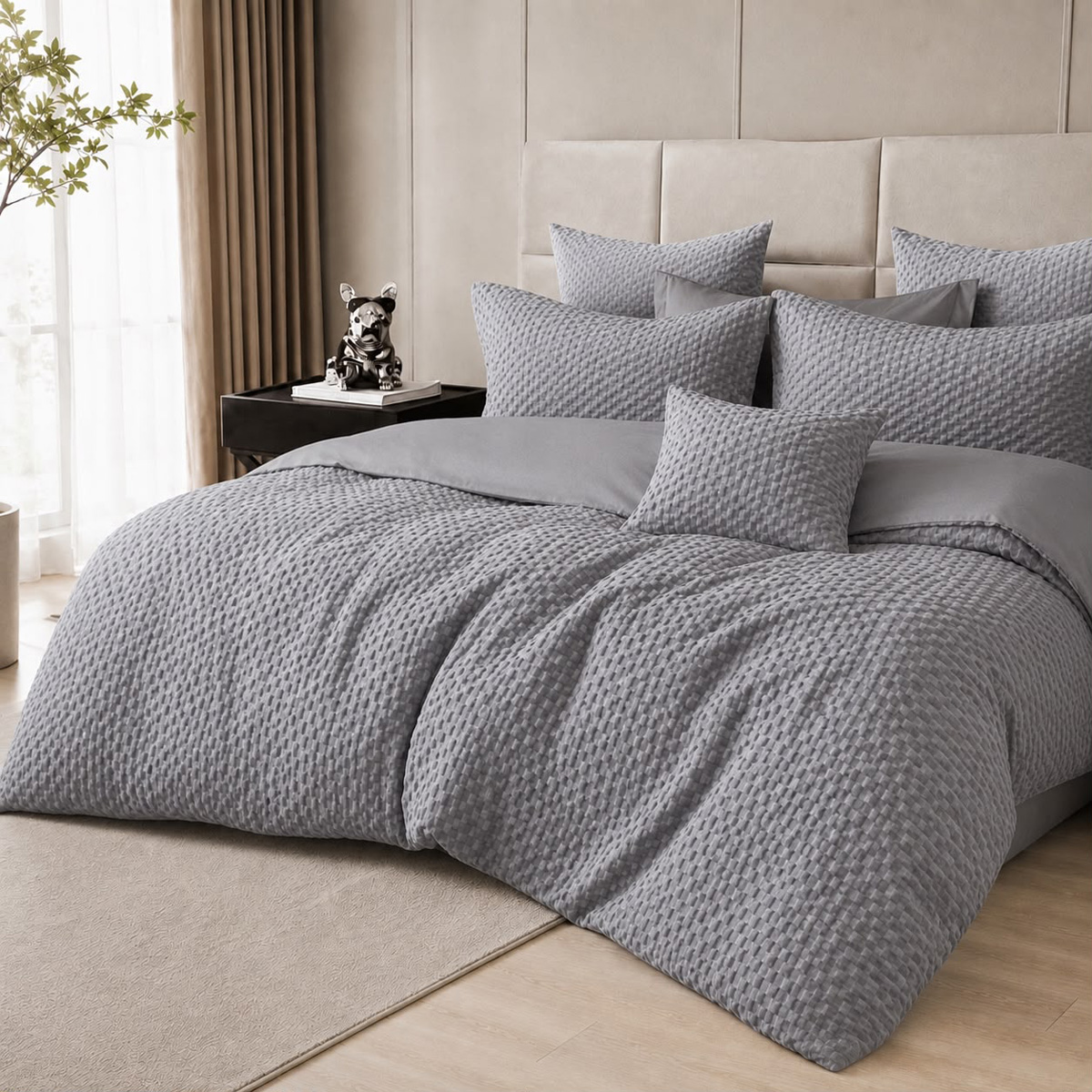 Comforter Set Grey Color