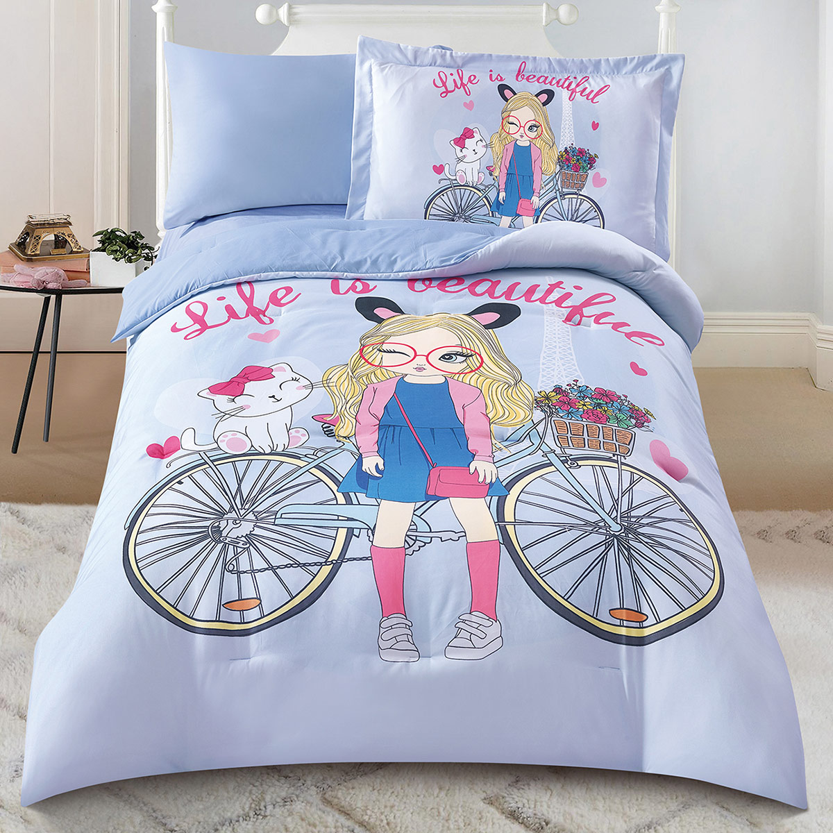 4 Pieces Kids Comforter Set 160x220cm