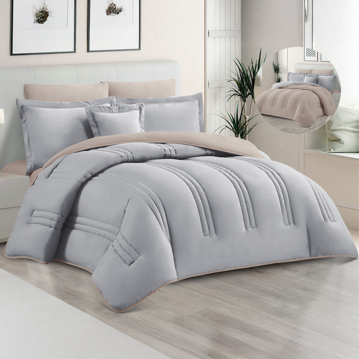 Solid Comforter Set My Home-G