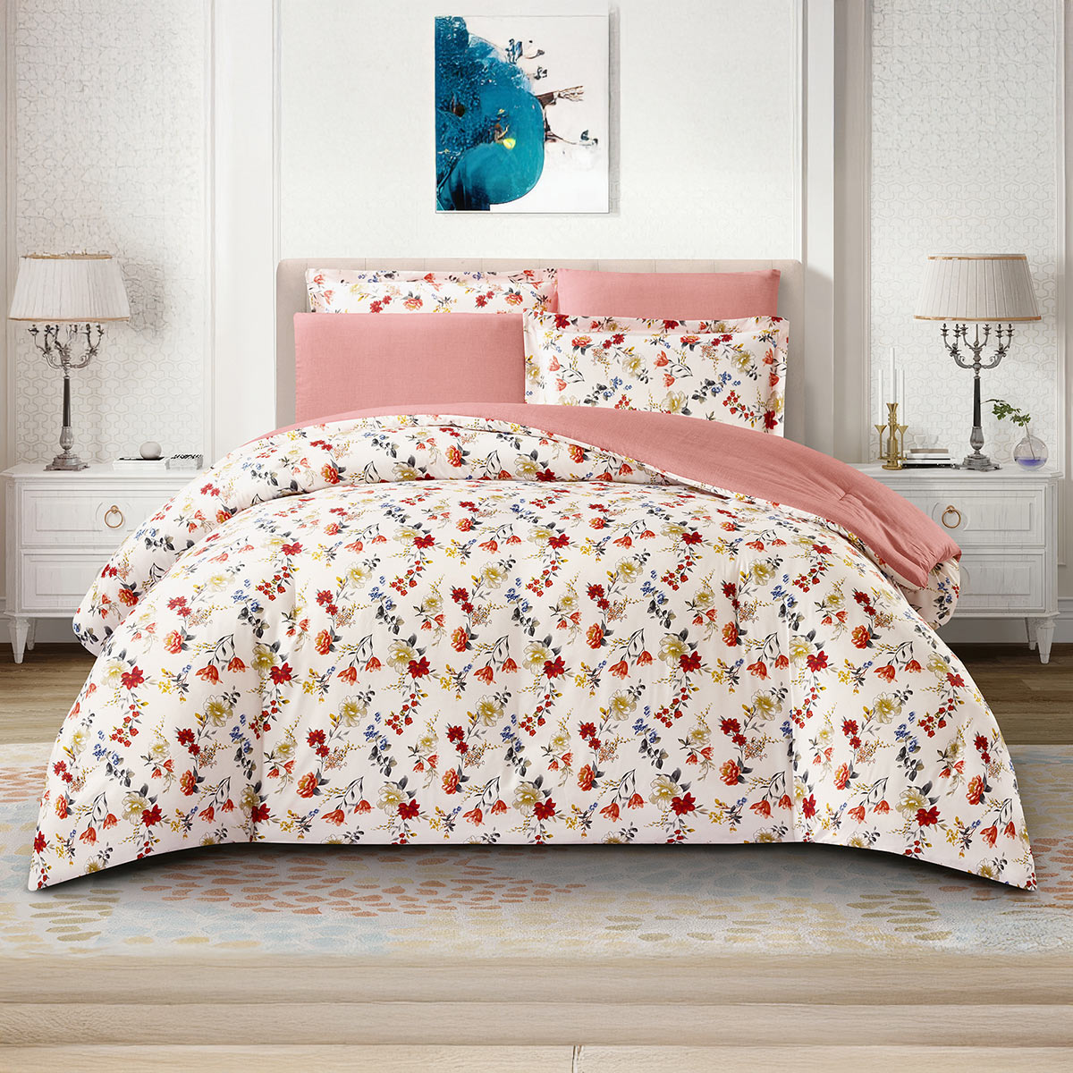 Printed Comforter Set My Home-A54