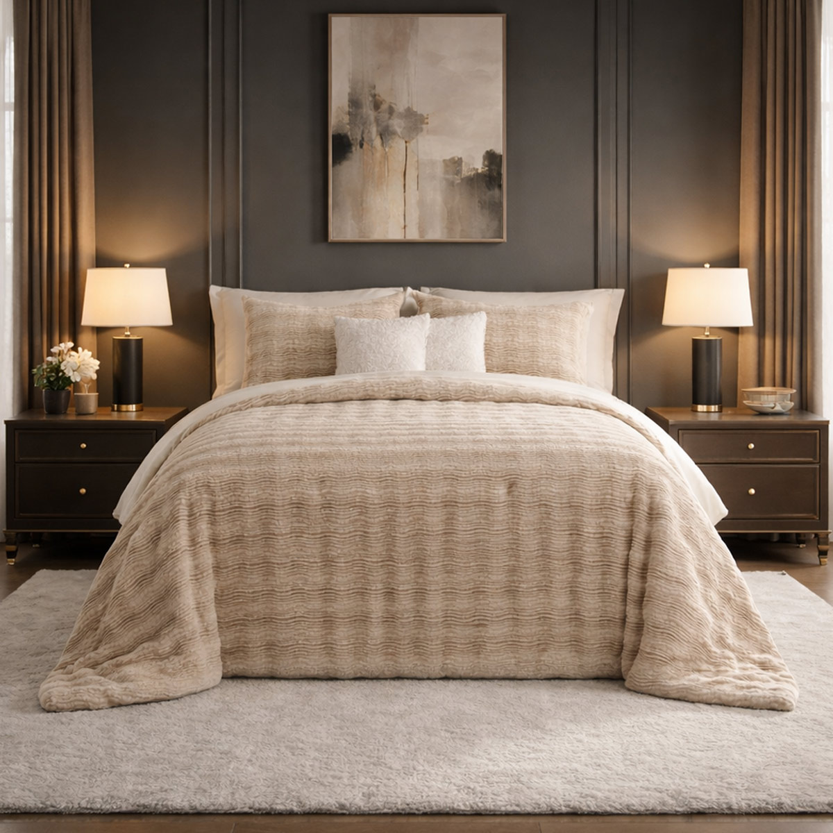 Comforter Velvet 230x260cm 3 Pieces