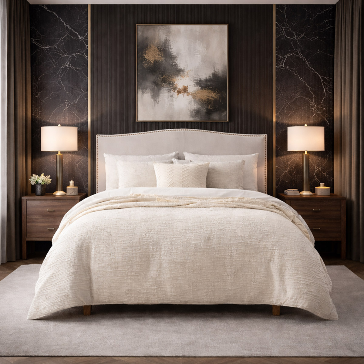 Velvet Comforter Set 3 Pieces 230x260cm