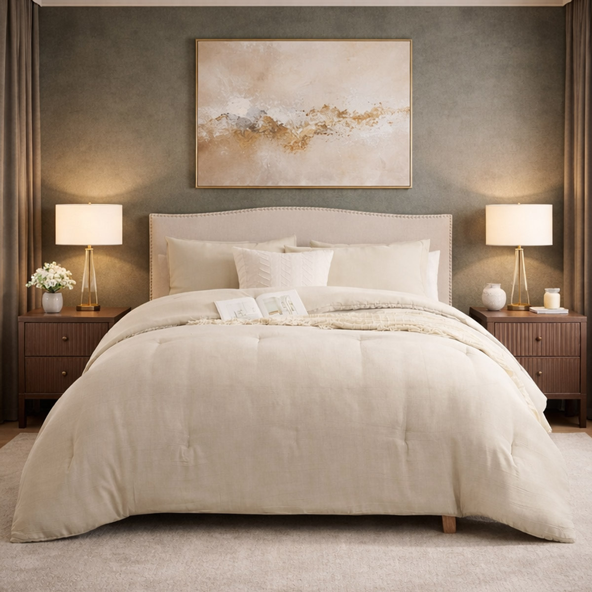 Velvet Comforter Set 3 Pieces 230x260cm