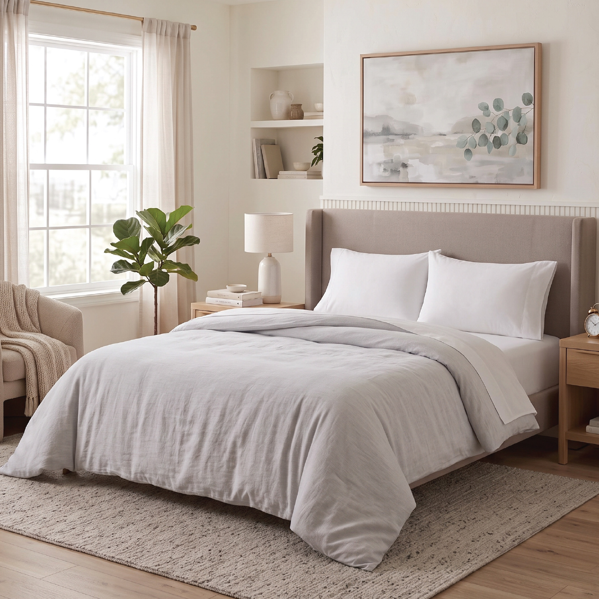 Comforter Light Grey 220x240cm