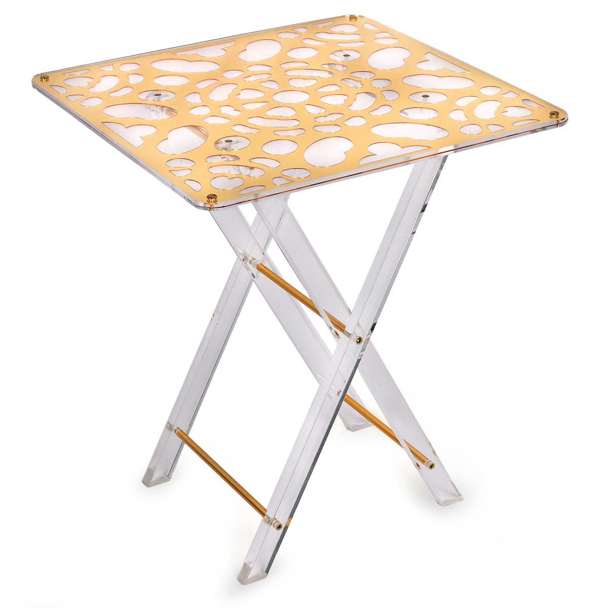 Acrylic Nested Table Square 4 Pieces SF0015-GD