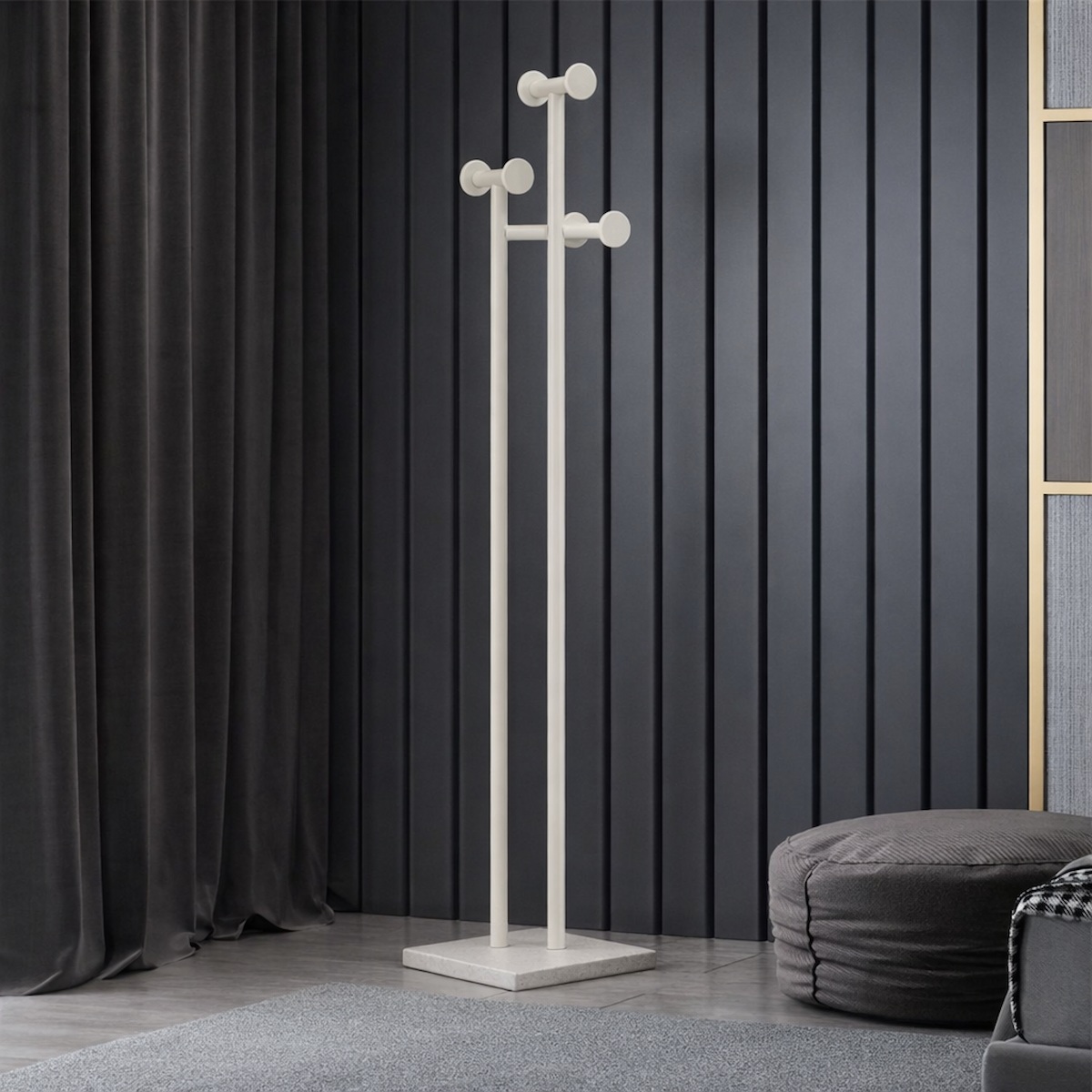 Metal Cloth Hanger White