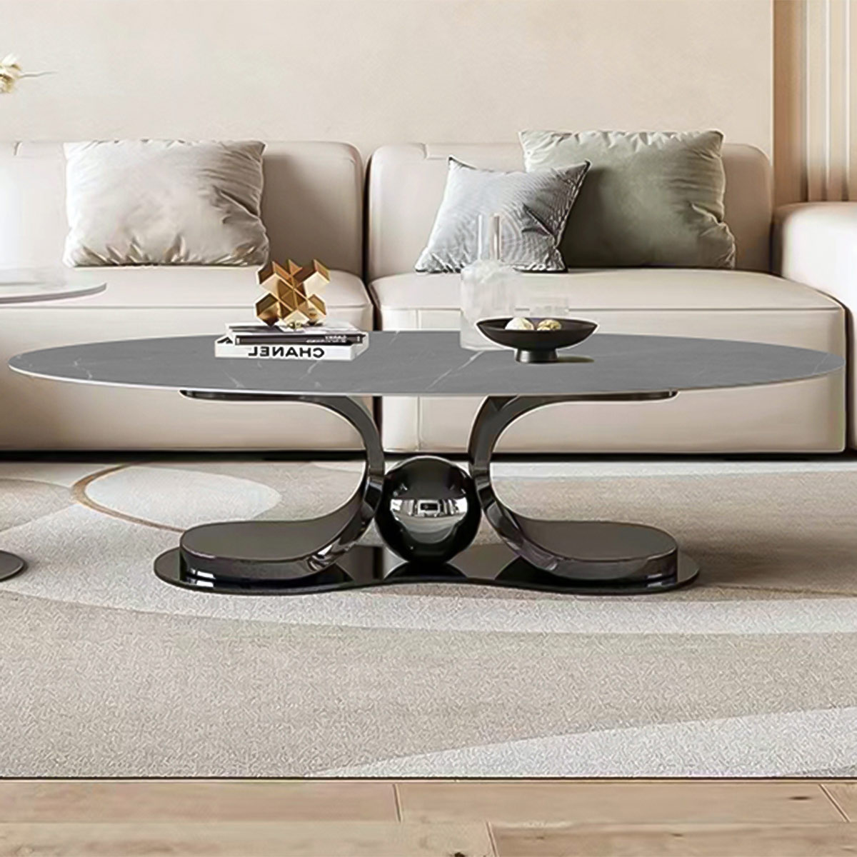 Marble Tea Table (Single Round)