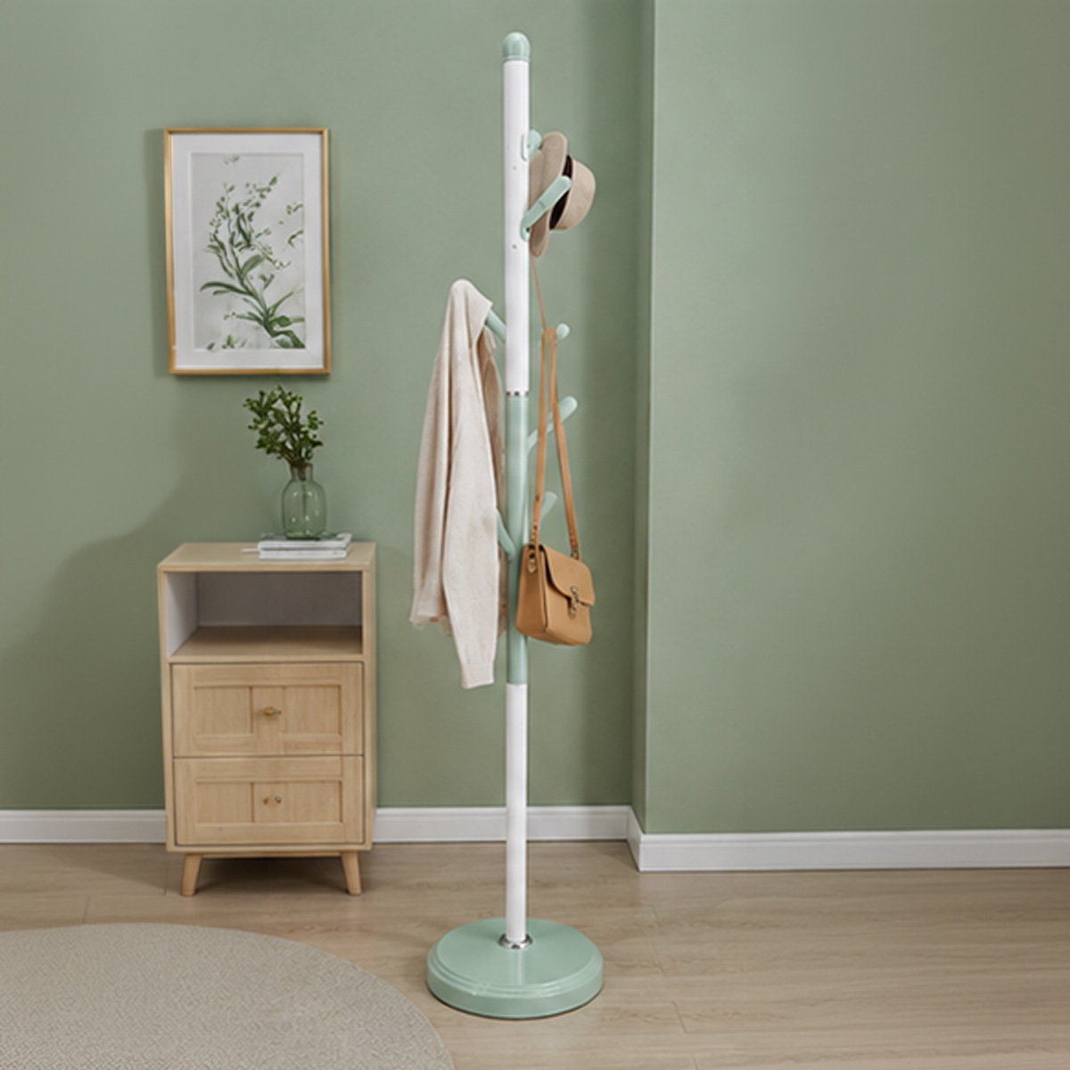Dual Color Self Stand Clothes Hanger