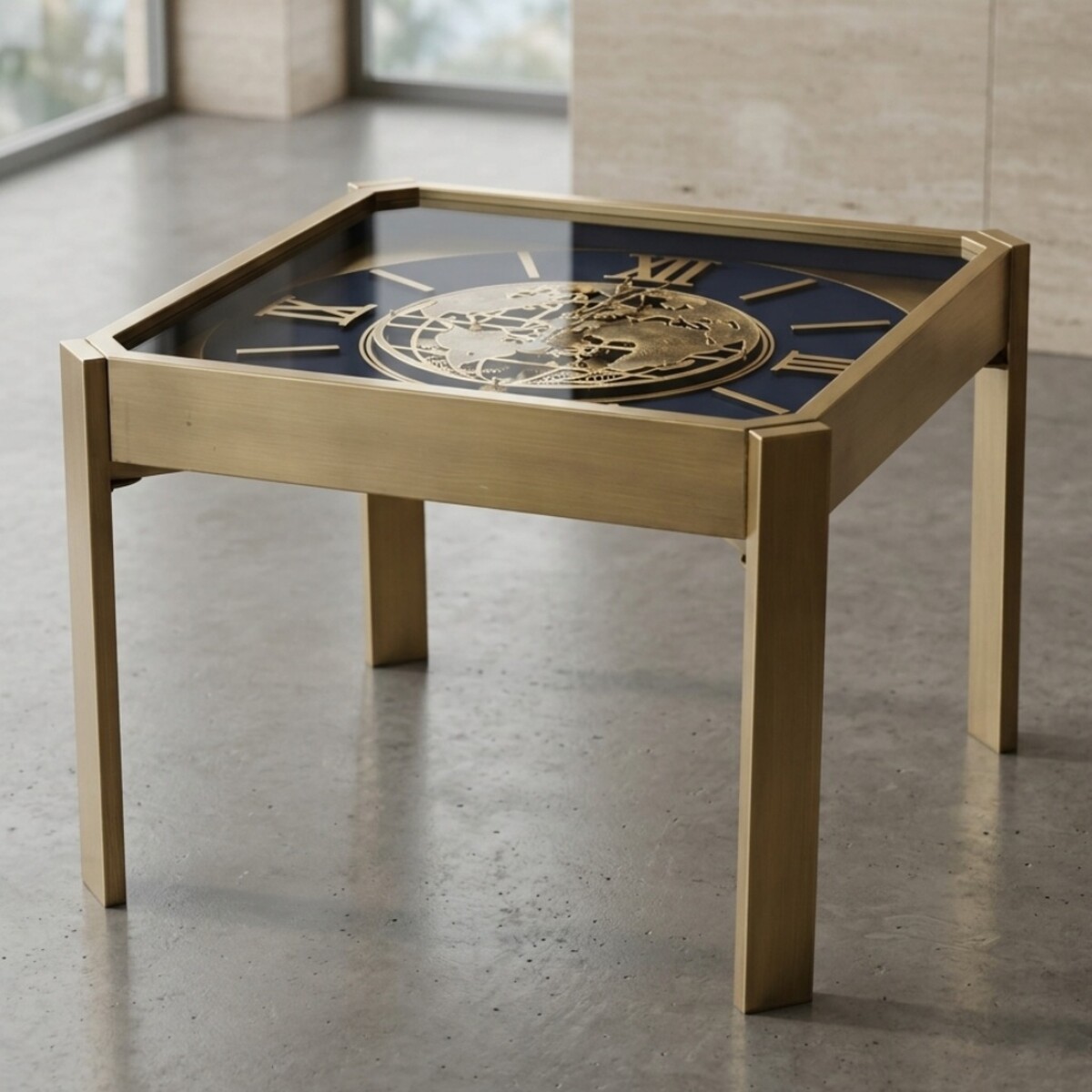 Clock Top Tea Table