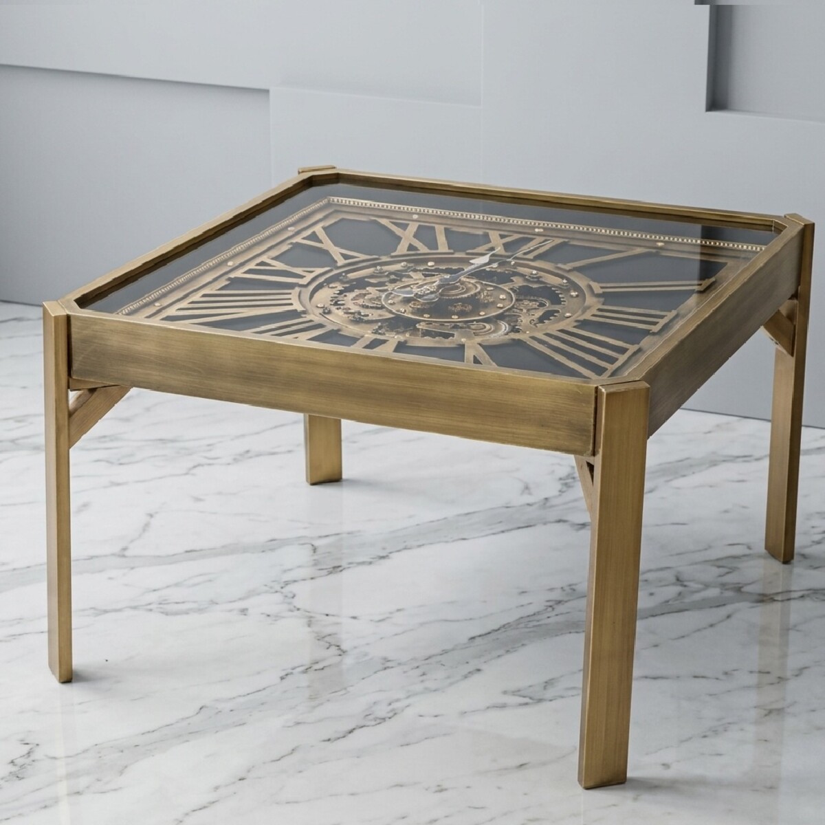 Clock Top Tea Table