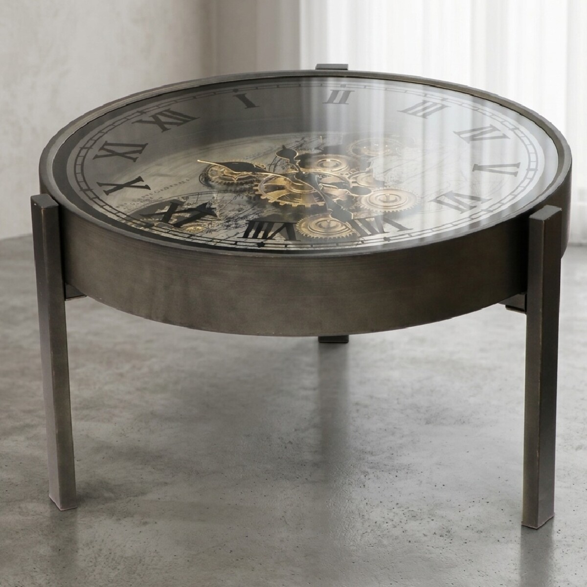 Clock Top Tea Table