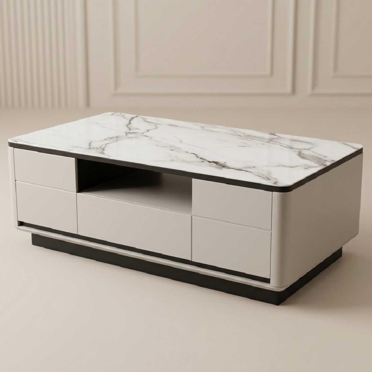 Marble Top Tea Table Single