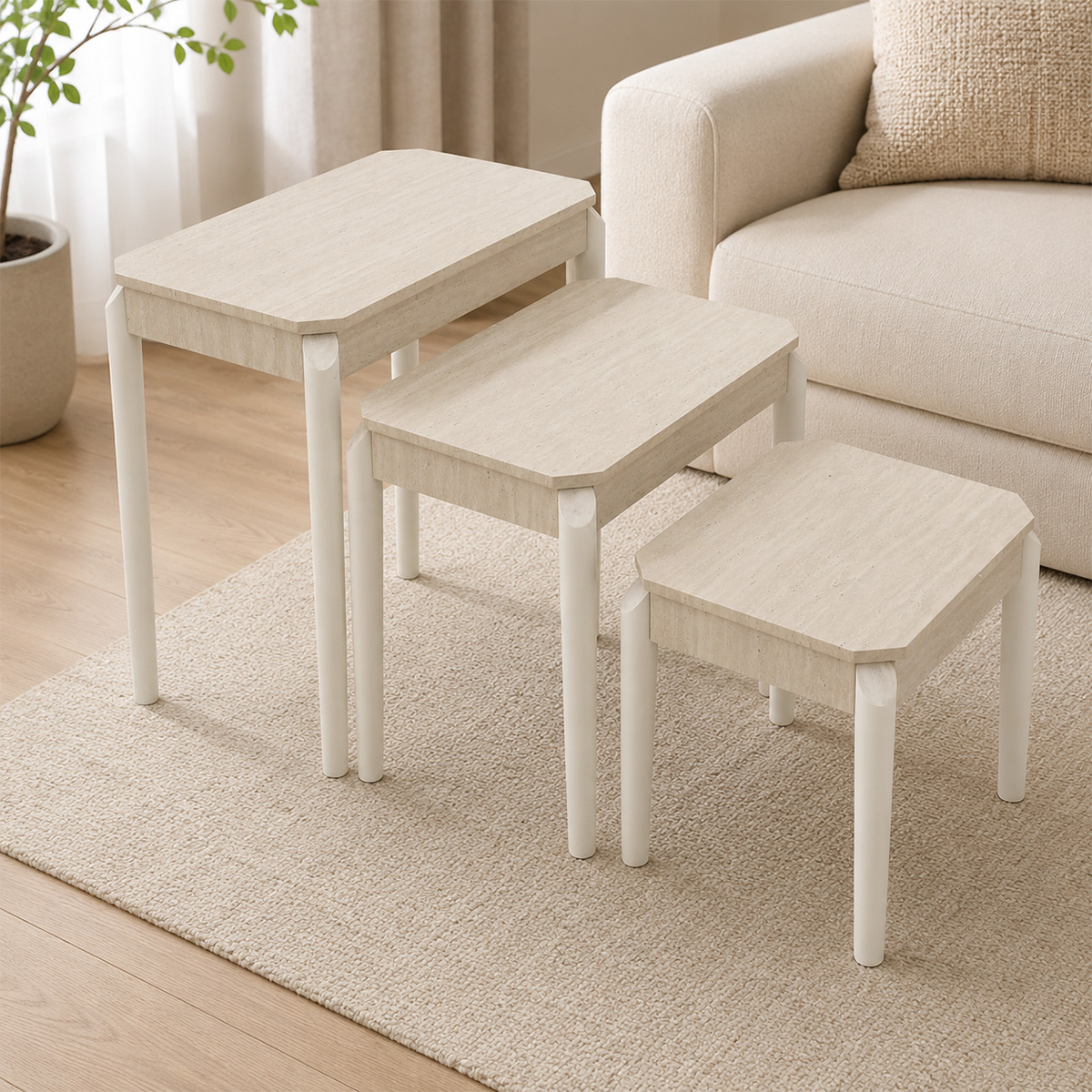 Modern Nesting Table 3 Pieces