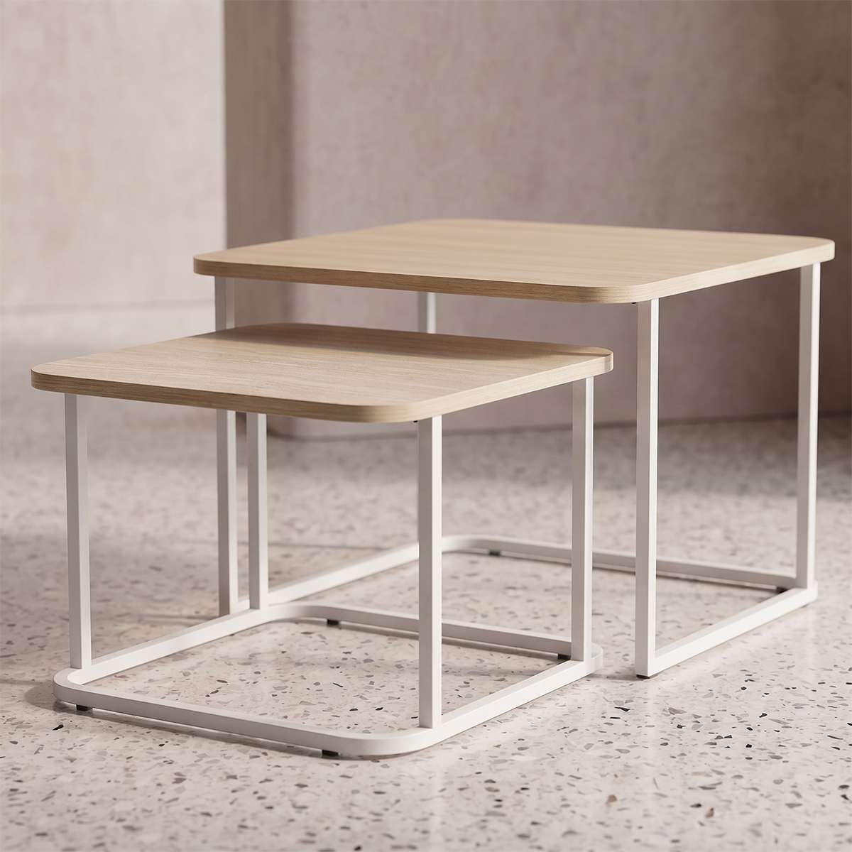Wooden Rectangle Tea Table Set