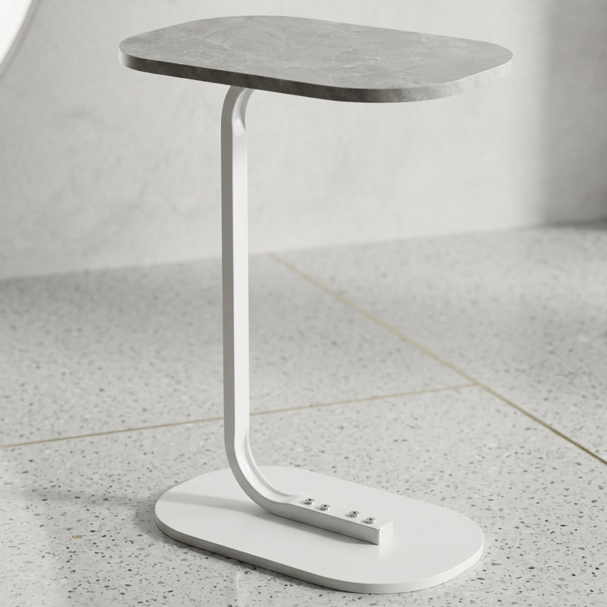 Side Table C Shape Grey