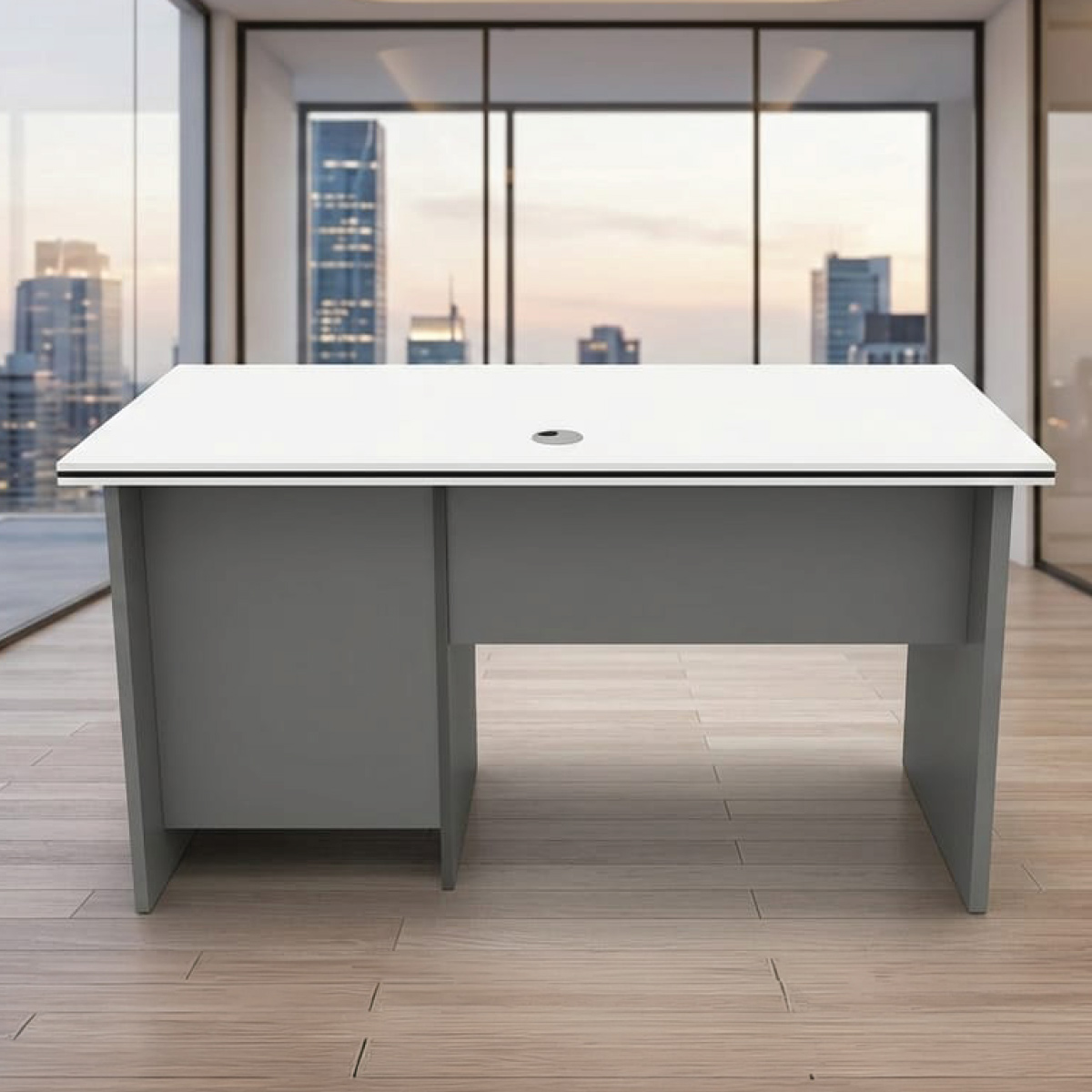 Modern Office Table Wood 1.2 Meter White
