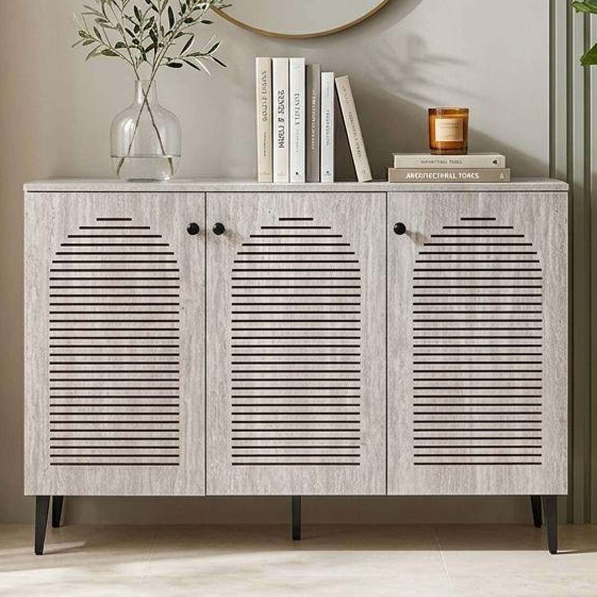 Shoe Cabinet With 3 Doors