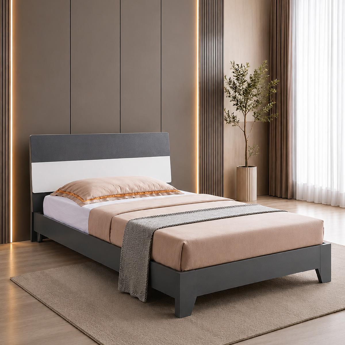 Modern Single Bed 120x190cm
