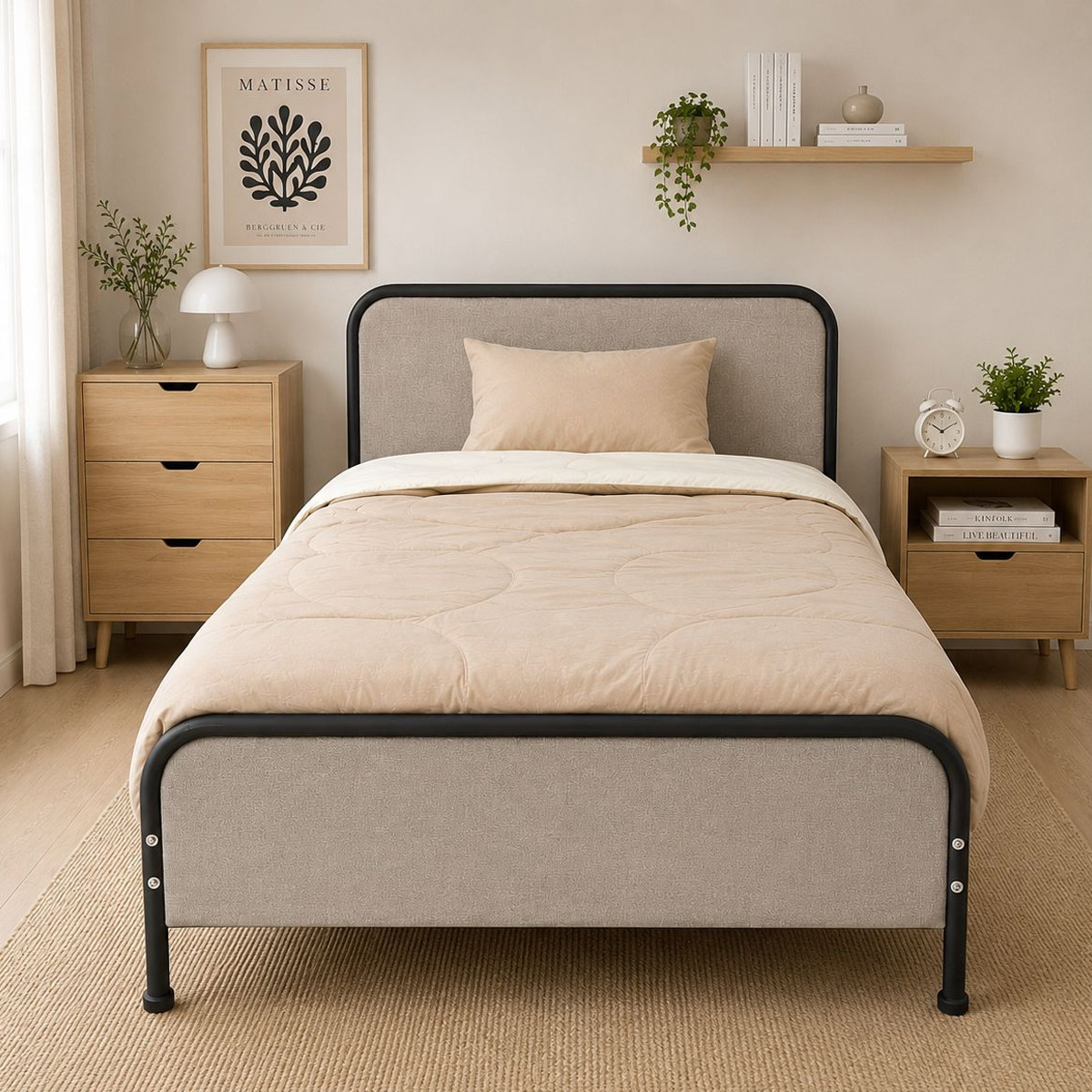 Metal Bed Queen 150x190cm