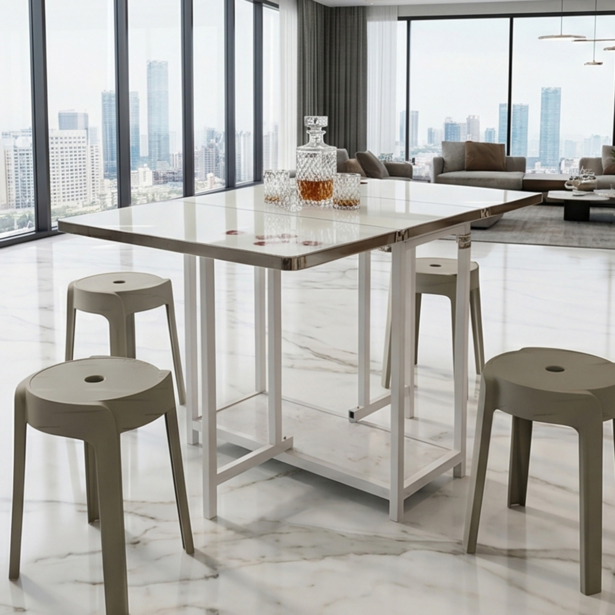 Folding Table With 4 Chair