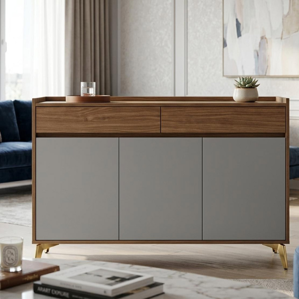 Modern Shoes Cabinet 3 Doors | Furniture | Hallway Furniture | Shoe Cabinets