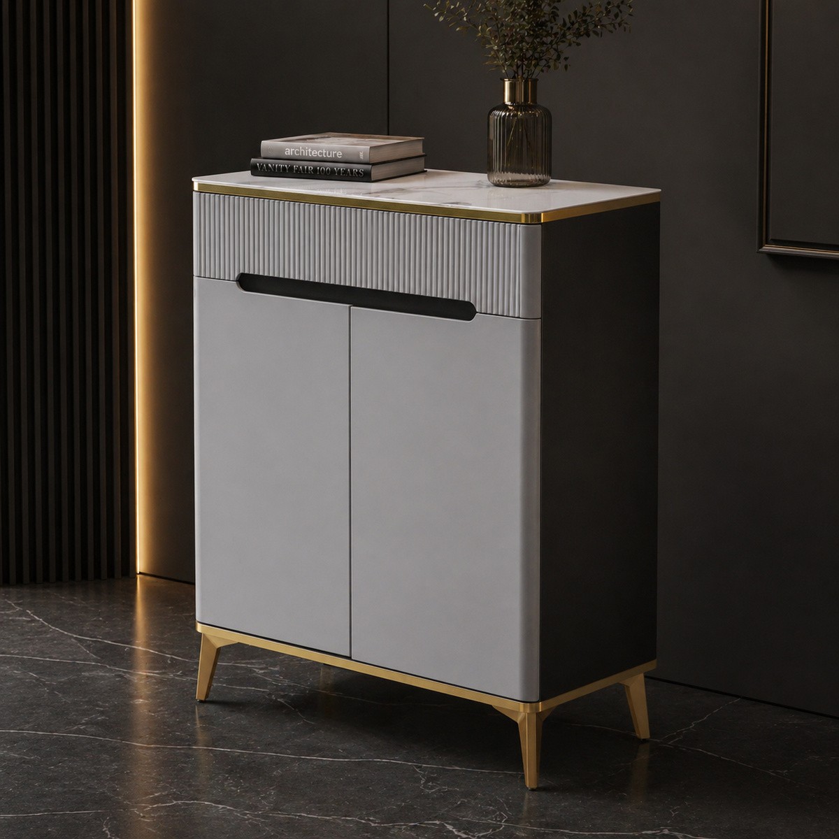 Modern Shoes Cabinet 2 Doors