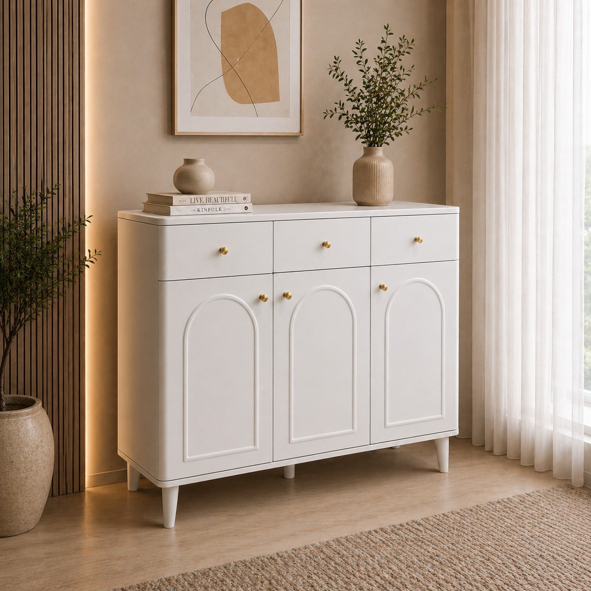 Classic Shoes Cabinet 3 Doors