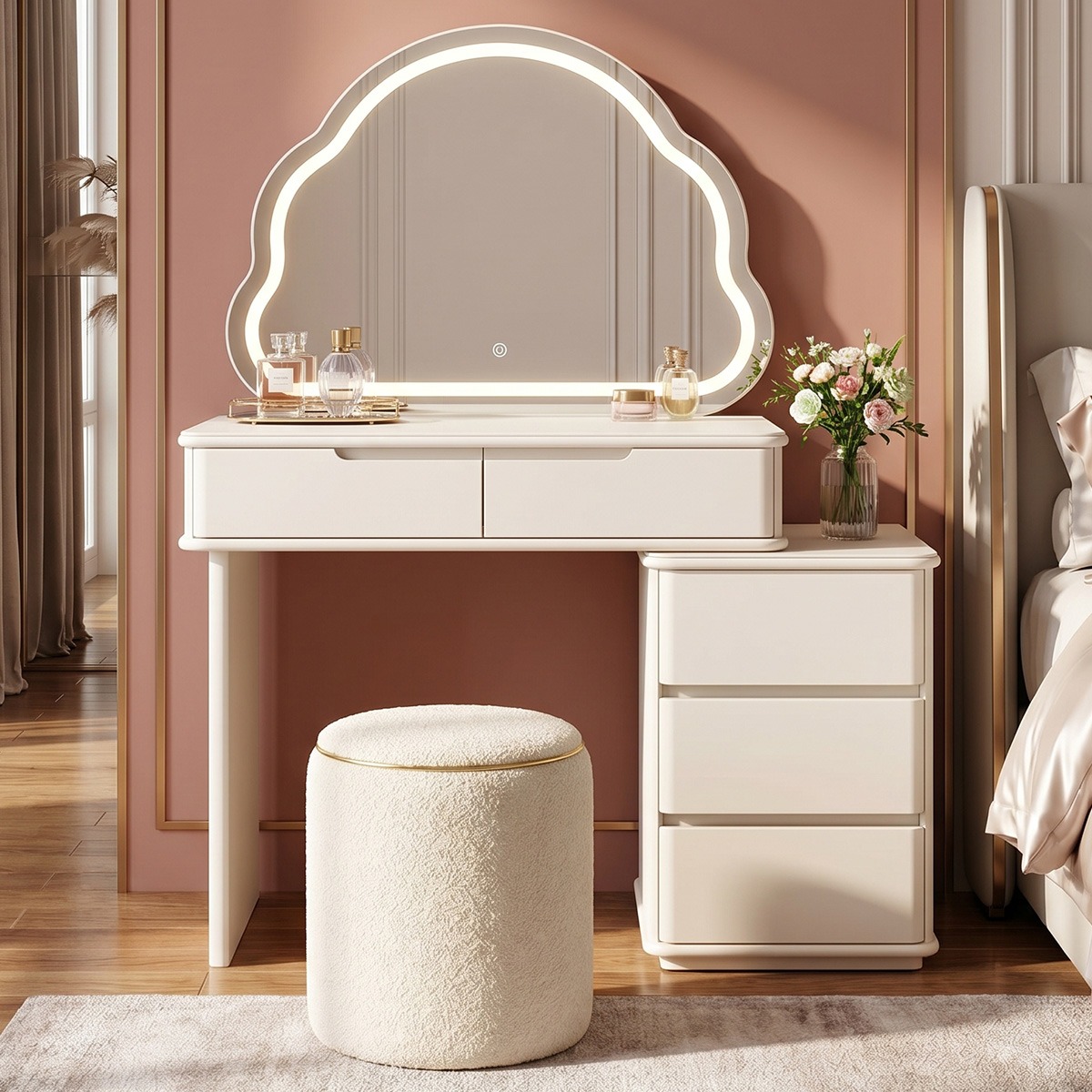 Dressing Table Modern With Stool