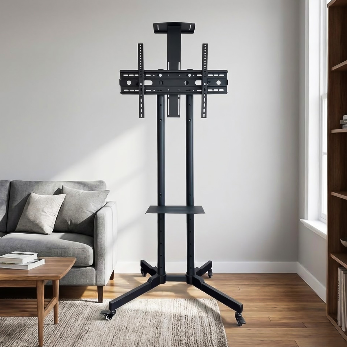 Adjustable Trolley TV Stand For 32-42 Inches