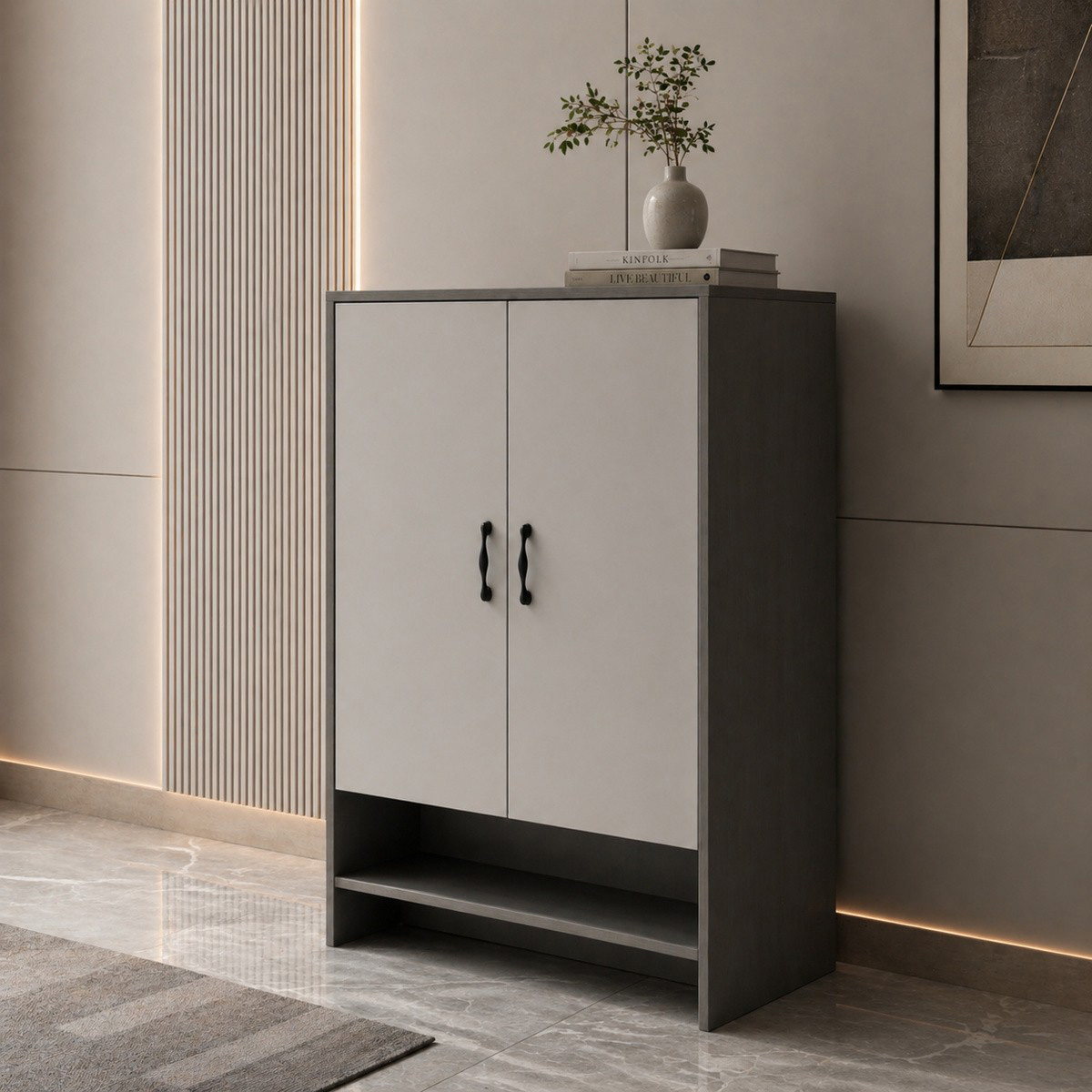 Modern Shoes Cabinet 2 Doors