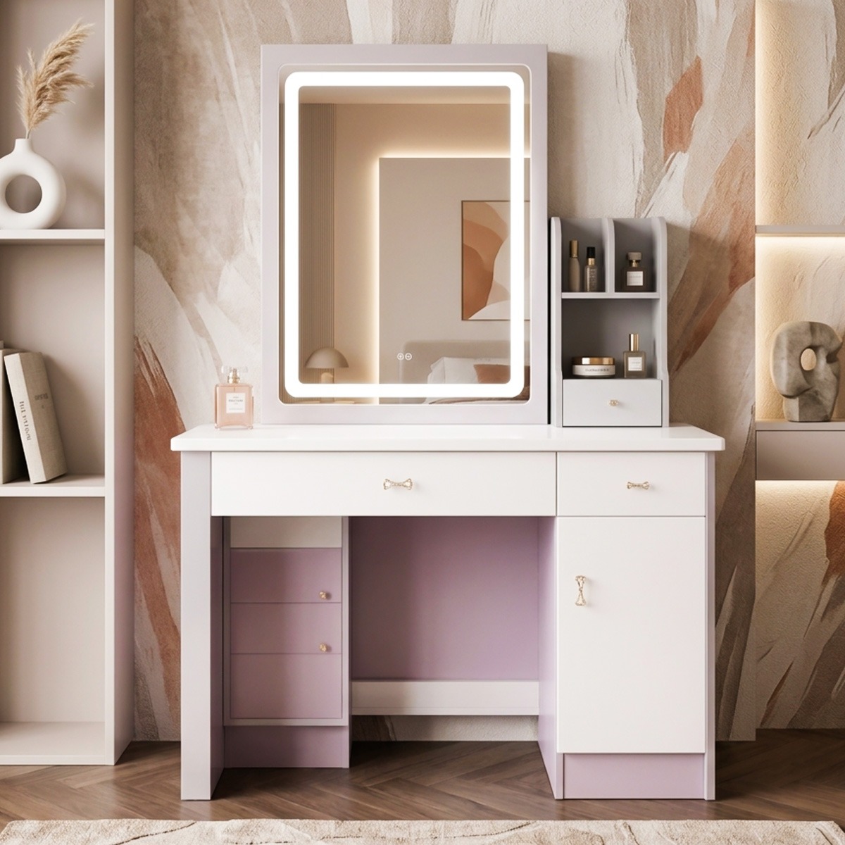 Modern Dressing Table With Stool