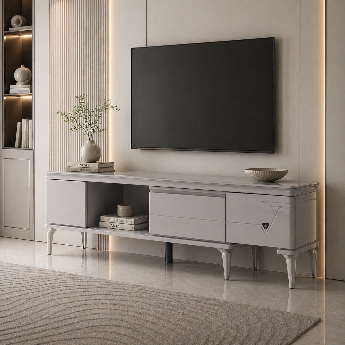 Tv Stand Glass Above 160cm