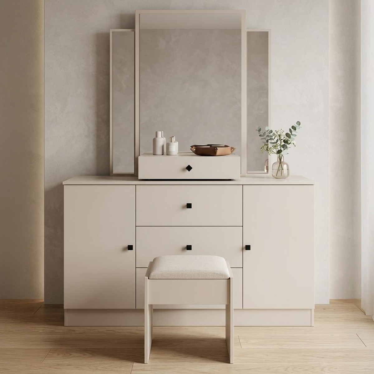 Modern Dressing Table Khaki