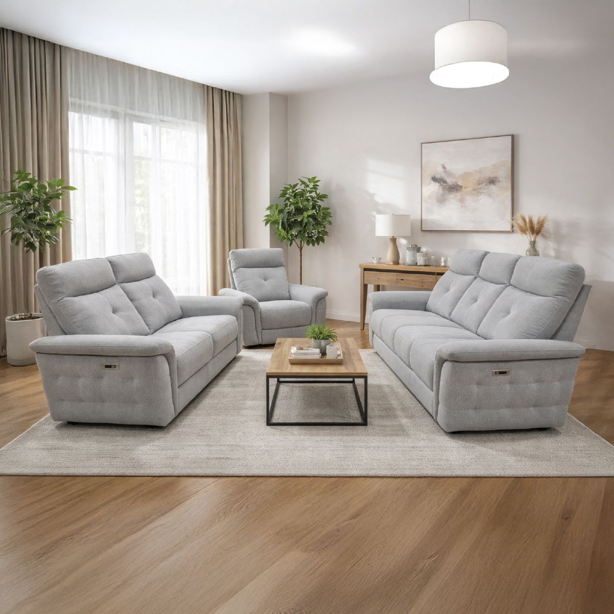 Recliner Sofa Set (1x3 Seater, 1x2 Seater, 1x1 Seater) | Furniture | Sofa & Seating | Sofa Sets