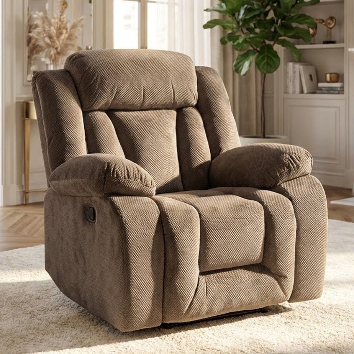 Single Recliner Sofa Fabric