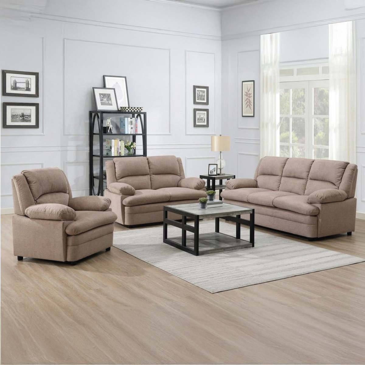 Lawson Comfort Fabric Sofa Set 3+2+1 Seater