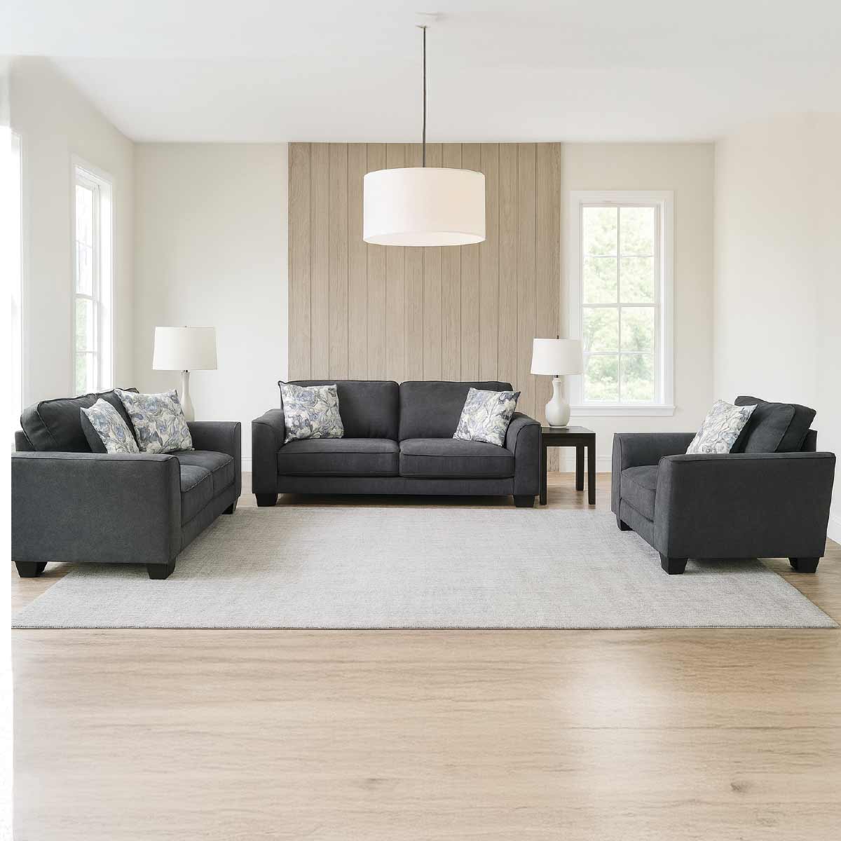 Lawson Comfort Fabric Sofa Set (1x3 Seater, 1x2 Seater, 1x1 Seater)