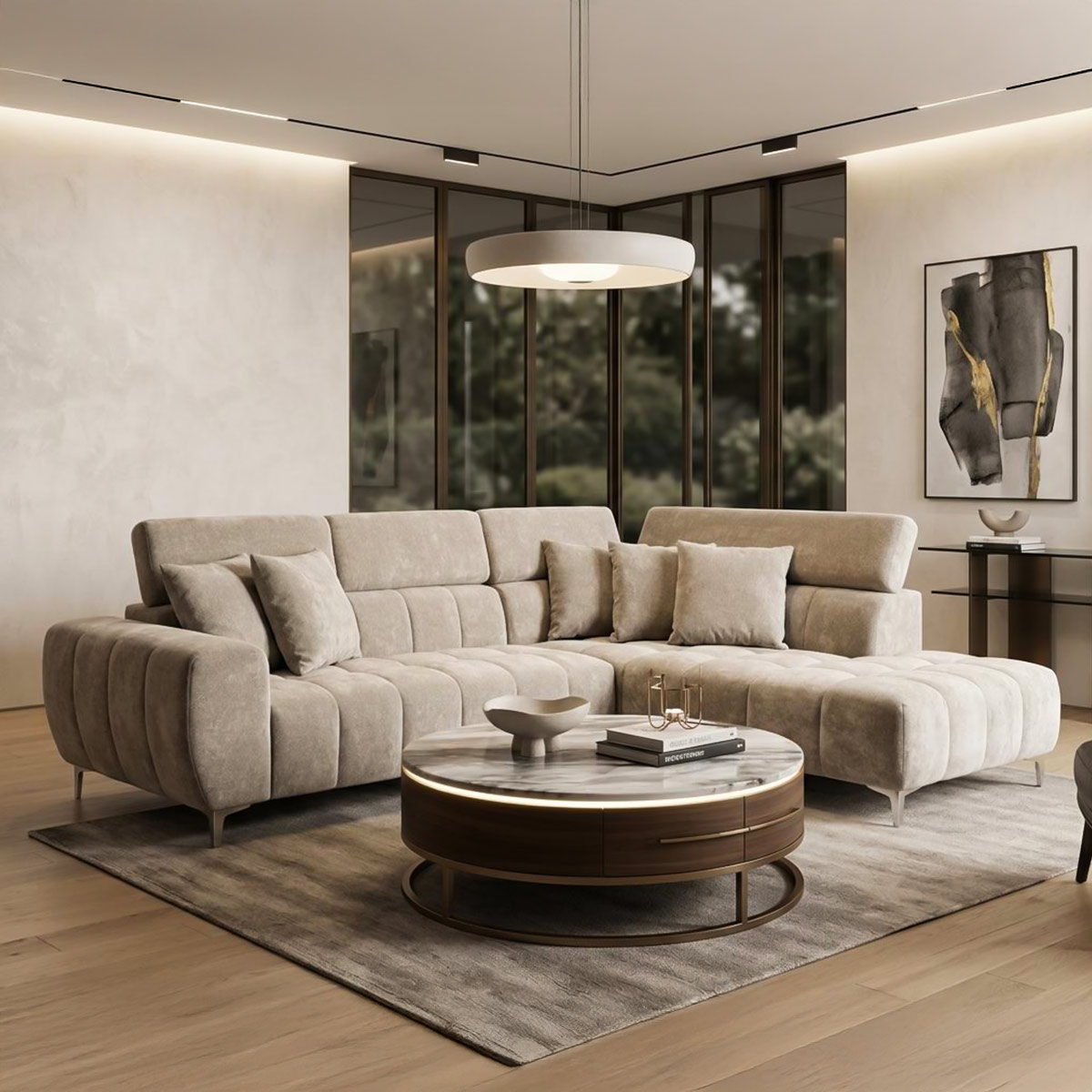 Lawson Fabric Corner Sofa