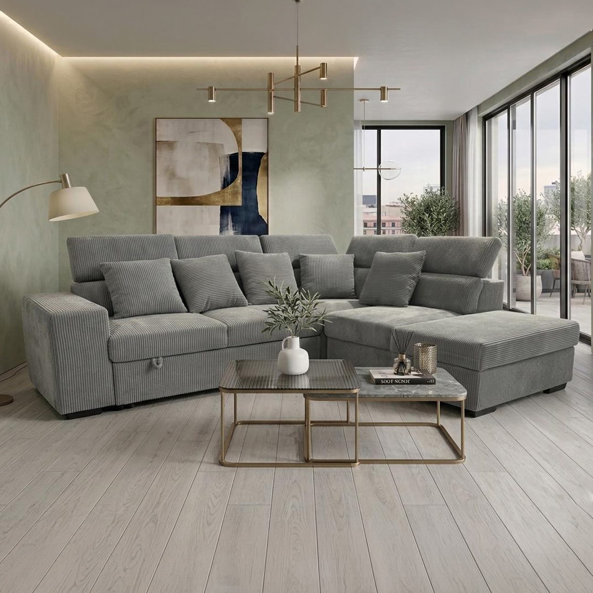 Lawson Fabric Corner Sofa