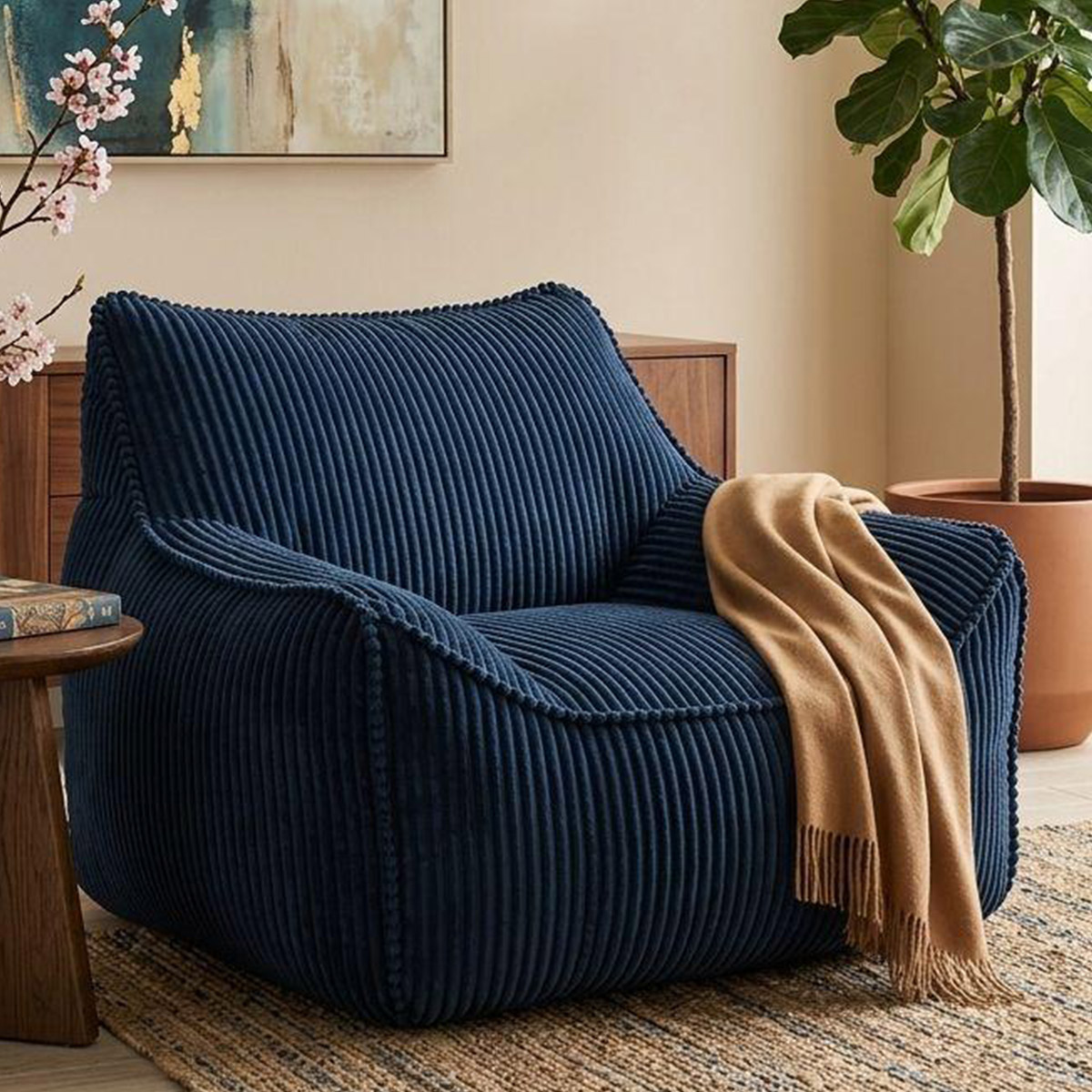 Bean Bag With Arm Chair