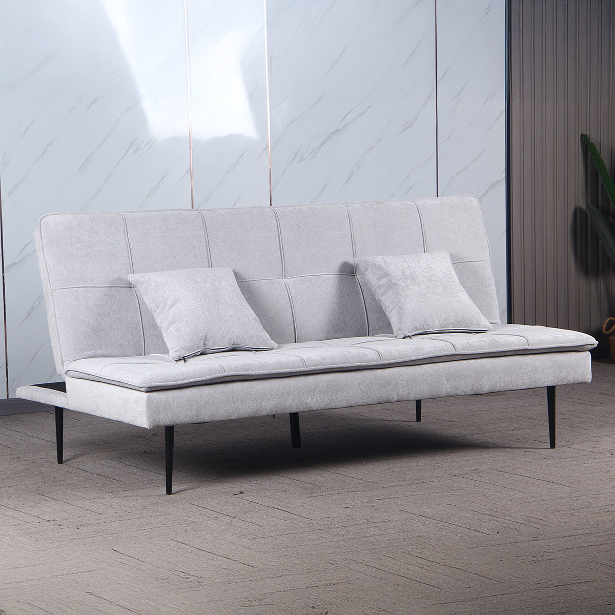 Convertible Fabric Sofa Bed