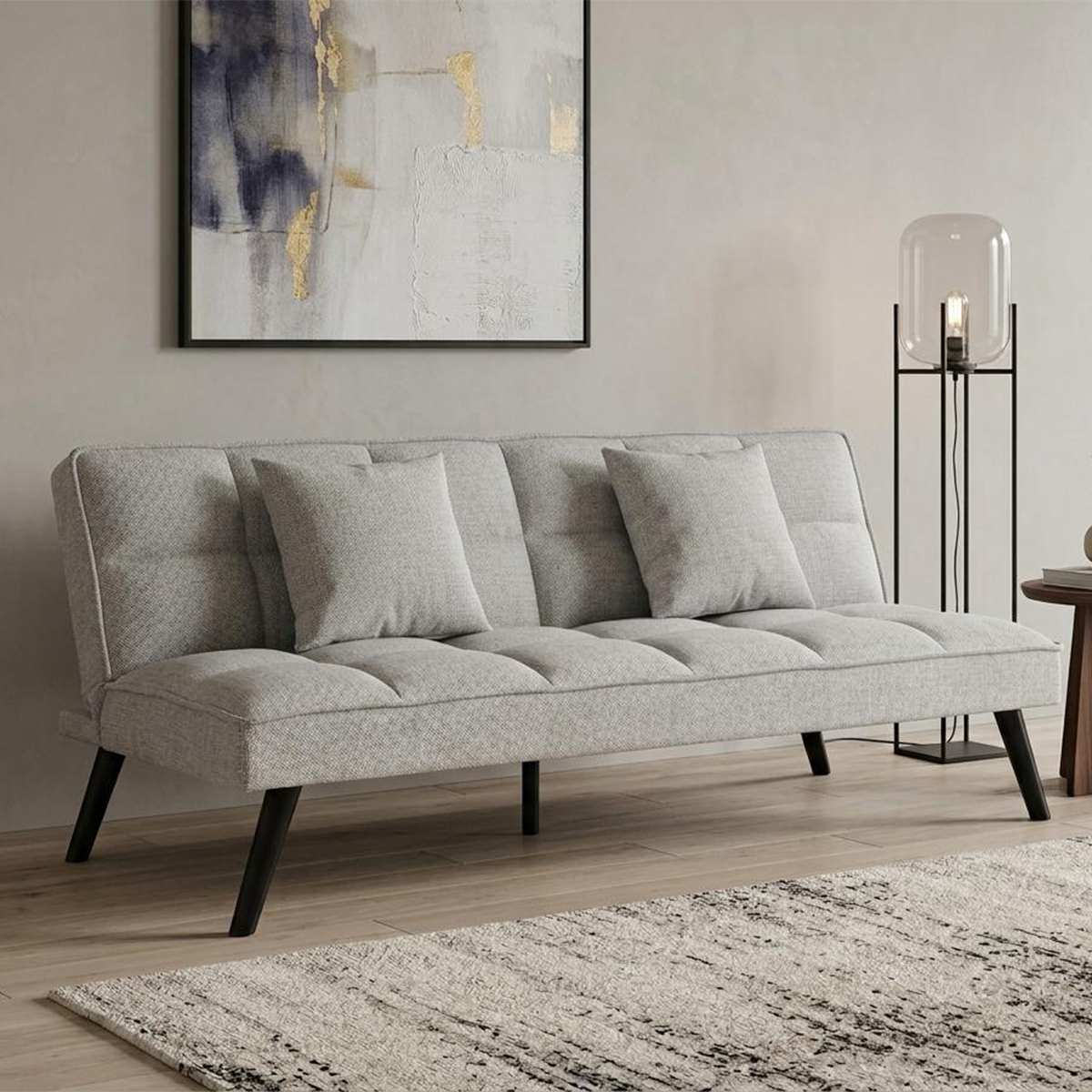 Convertible Fabric Sofa Bed